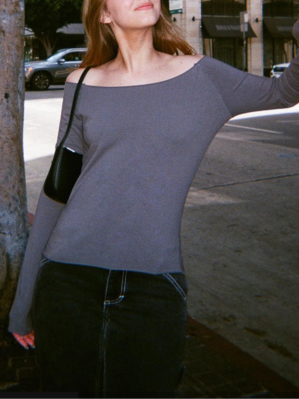 BRANDY MELVILLE BONNIE TOP IN GRAY